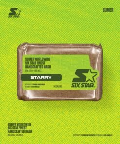 Starry Hash – Sumer Worldwide Six Star Finest Handcrafted Hash